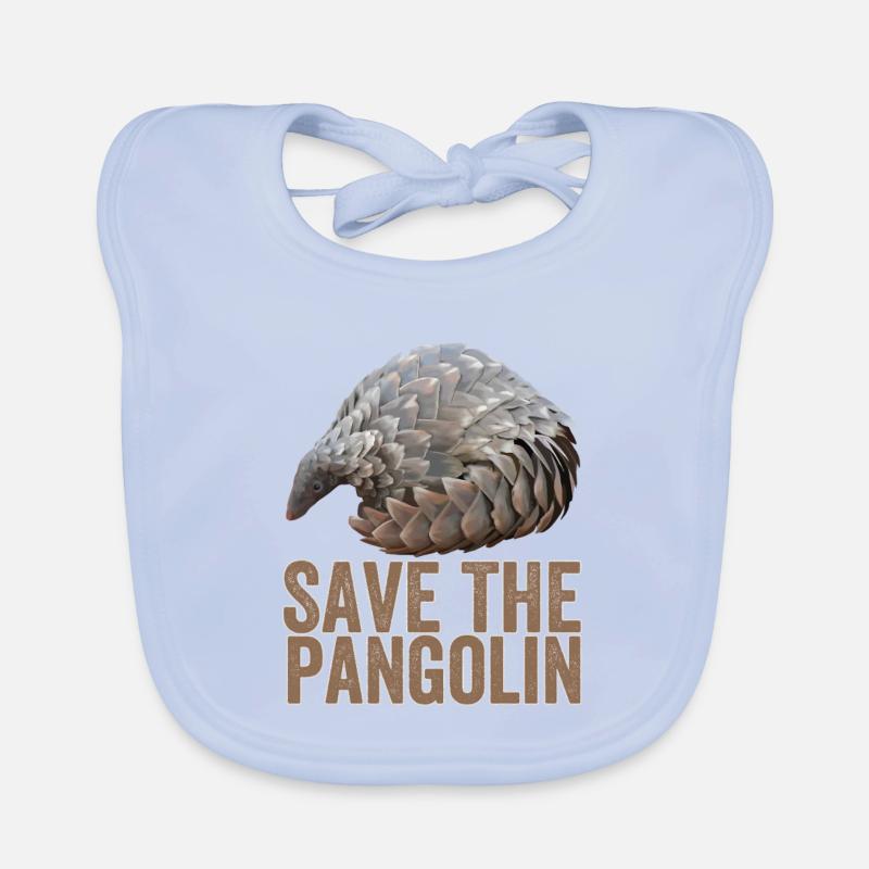 Save The Pangolin Organic Baby Bibs