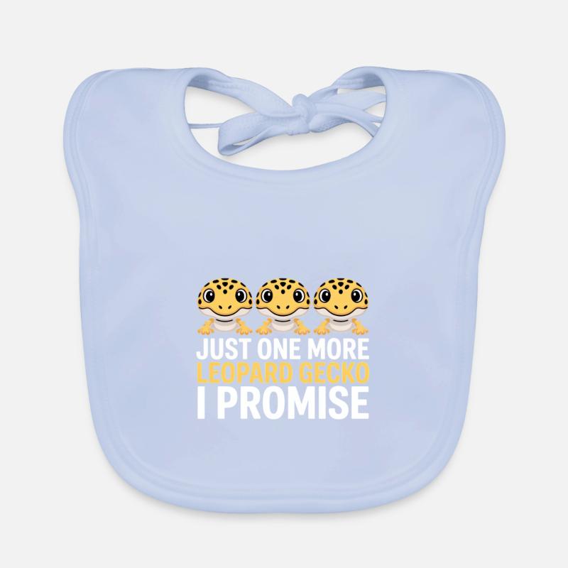 Leopardgekko-Trio Versprechen Baby Bio-Lätzchen