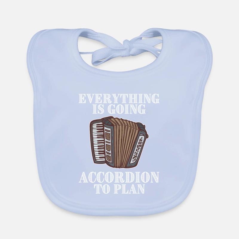 Everything Is Going Accordion To Plan Organic Baby Bibs