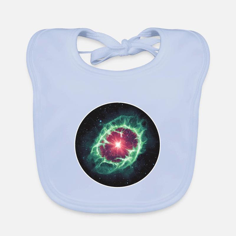 Coquille de nébuleuse planétaire spatiale en astronomie Bavoir bio Bébé