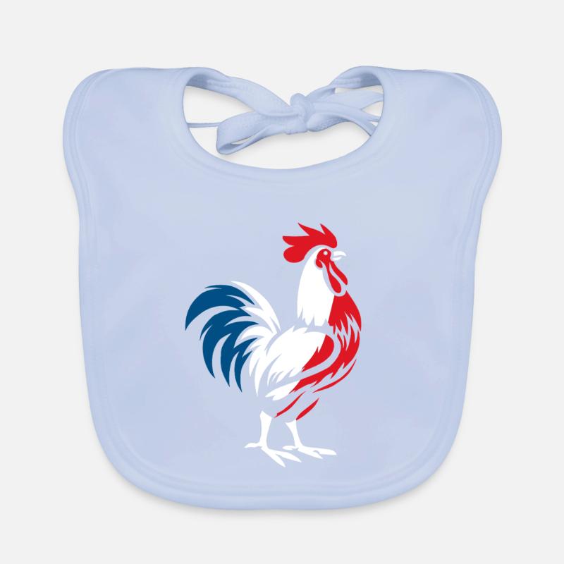 Coq français Bavoir bio Bébé
