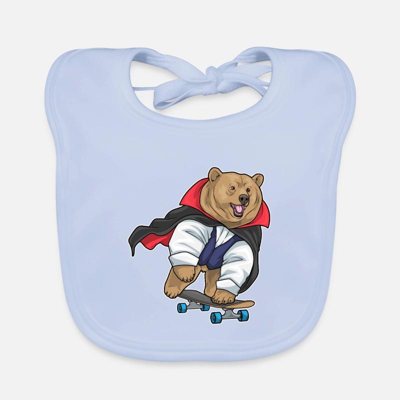 Bear Halloween Vampire Organic Baby Bibs