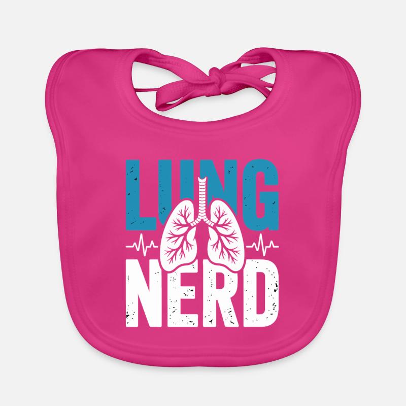 Lungen Nerd Graphic Baby Bio-Lätzchen