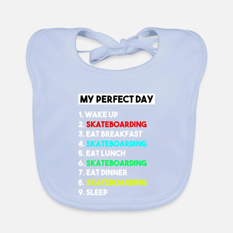 Mein perfektes Skateboard-Routine-Design Baby Bio-Lätzchen
