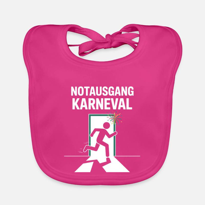Emergency Exit Carnival Funny Carnival Saying Organic Baby Bibs