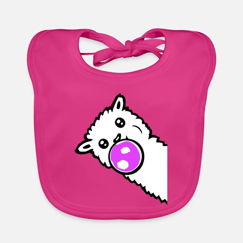 Lama Bubbles Side Side Côté Cool Mignon Bavoir bio Bébé