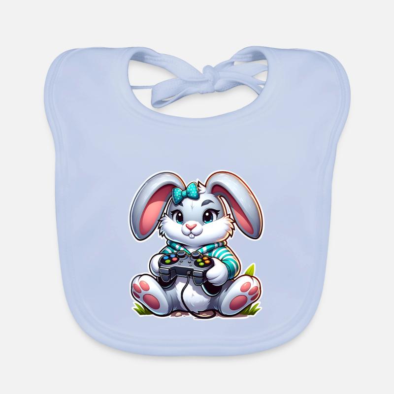 Jeux de Pâques Bavoir bio Bébé