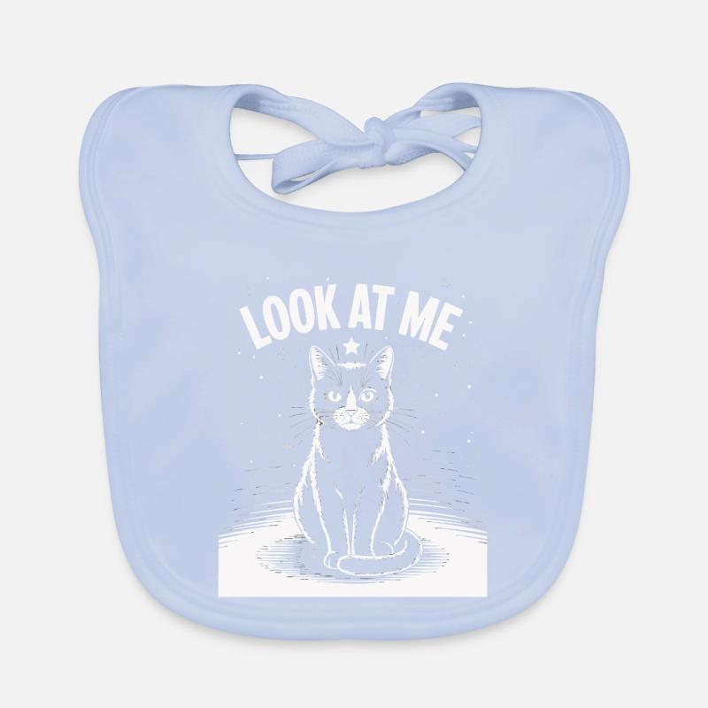 Regarde-moi - Ciel étoilé de chat Bavoir bio Bébé