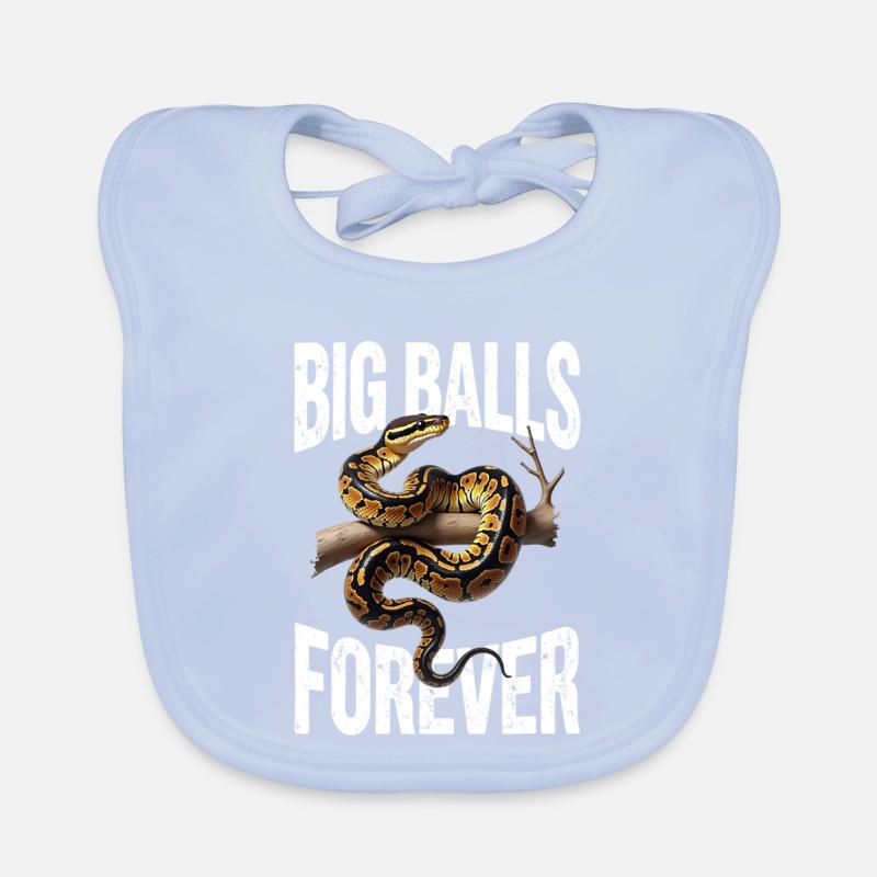 King Python Snakes Lover Terrarium Python Organic Baby Bibs