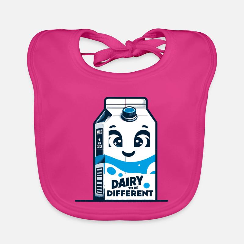 Milchkarton Gesicht – Anders Sein Baby Bio-Lätzchen