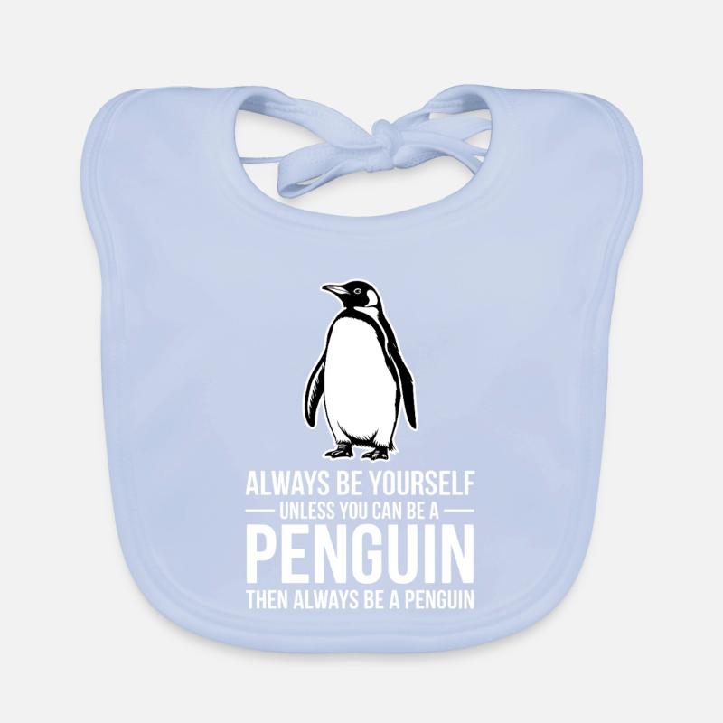 Pinguine Sprüche Lustiges Pinguine Geschenk Baby Bio-Lätzchen