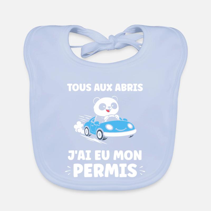 Driver's license humor Organic Baby Bibs