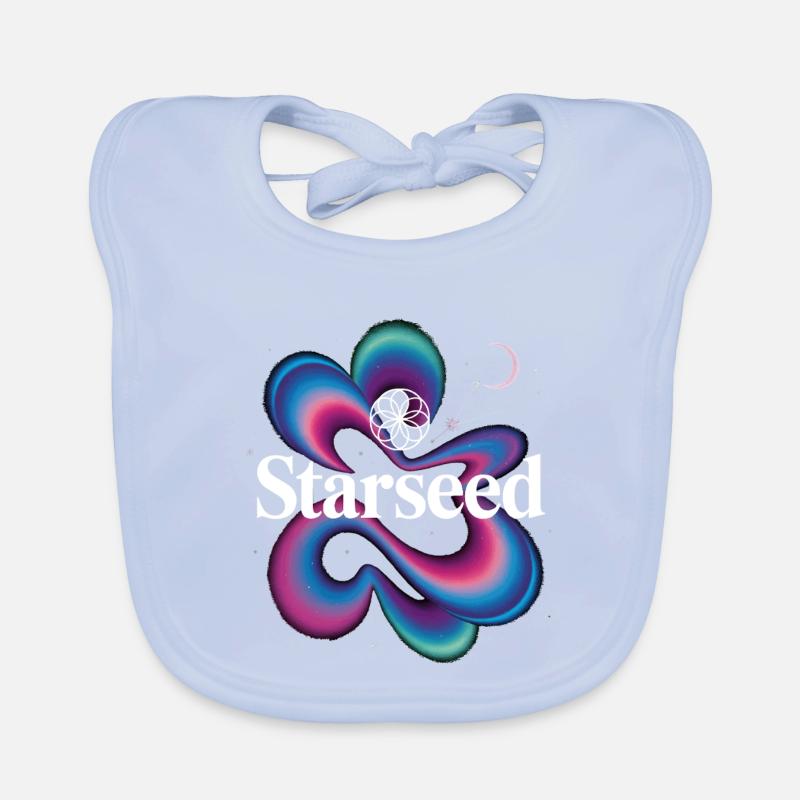 Starseed Farbwirbel Logo Baby Bio-Lätzchen