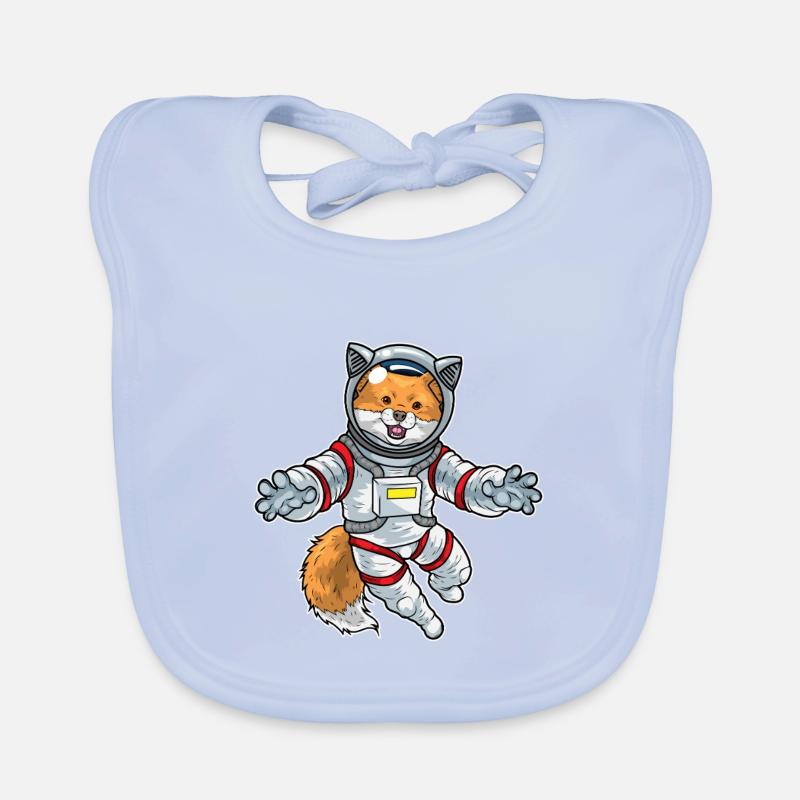 Fox Astronaut Space Bavoir bio Bébé