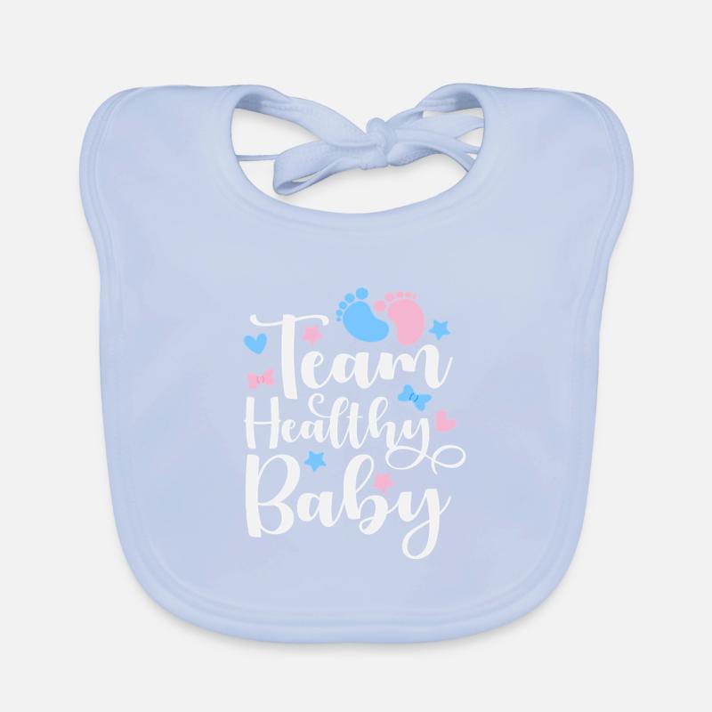 Team Gesundes Baby Junge Oder Mädchen Baby Bio-Lätzchen