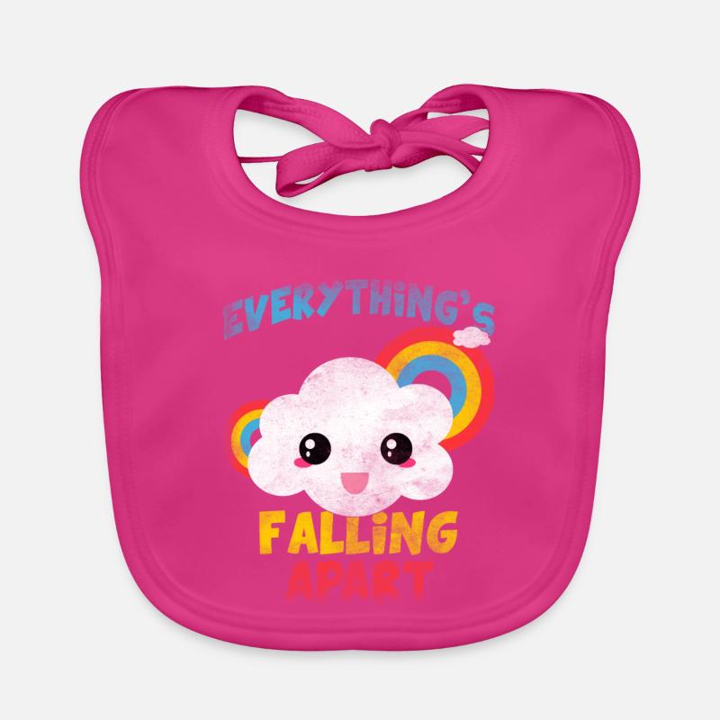 everything's falling apart Nuvoletta Arcobaleno Organic Baby Bibs