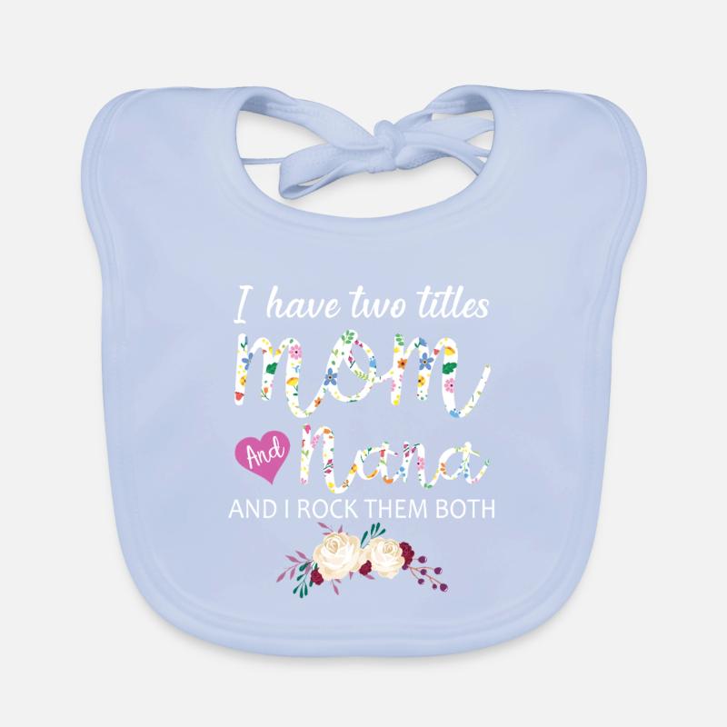Mama Nana Geschenkidee Blumenhemd Baby Bio-Lätzchen