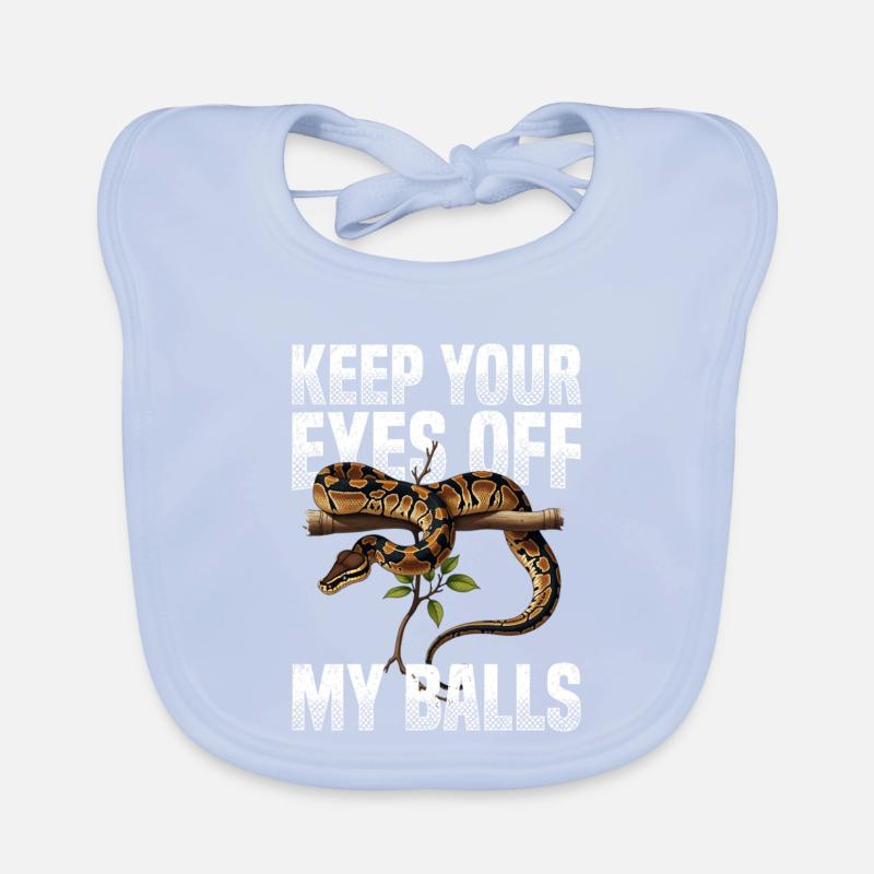 King Python Snakes Lover Terrarium Python Organic Baby Bibs