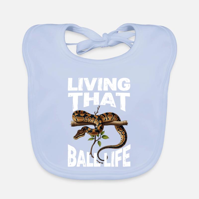 King Python Snakes Lover Terrarium Python Organic Baby Bibs