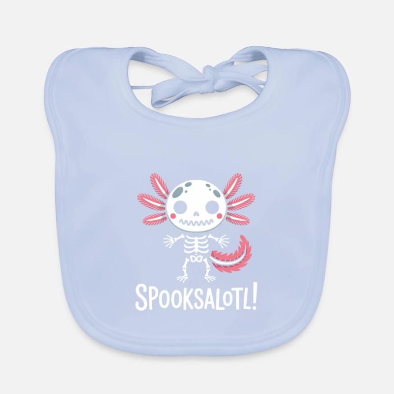 Spooksalot Skeleton Flutter Organic Baby Bibs