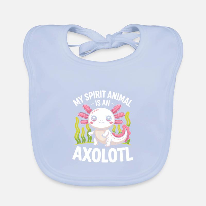Axolotl-Geisttier Baby Bio-Lätzchen