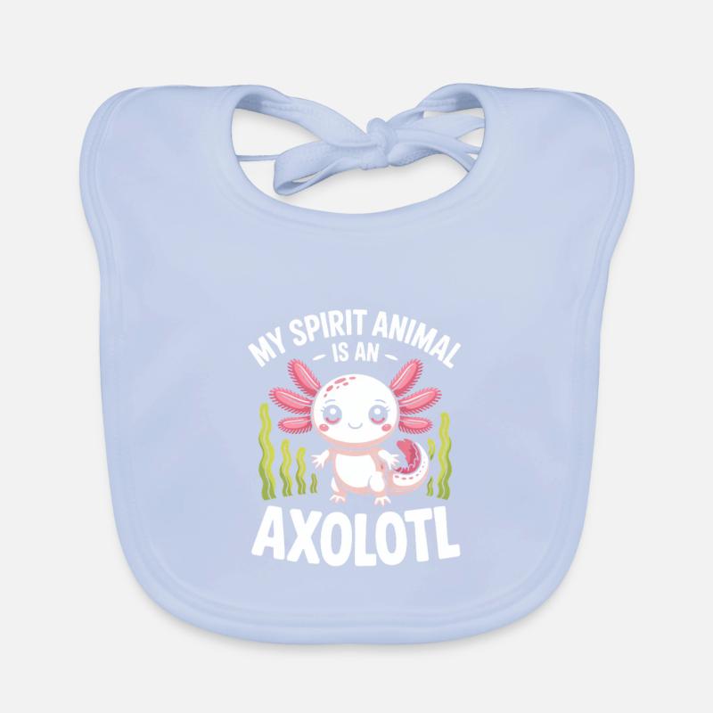 Axolotl Geisttier-Tee Baby Bio-Lätzchen
