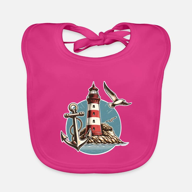 lighthouse Organic Baby Bibs