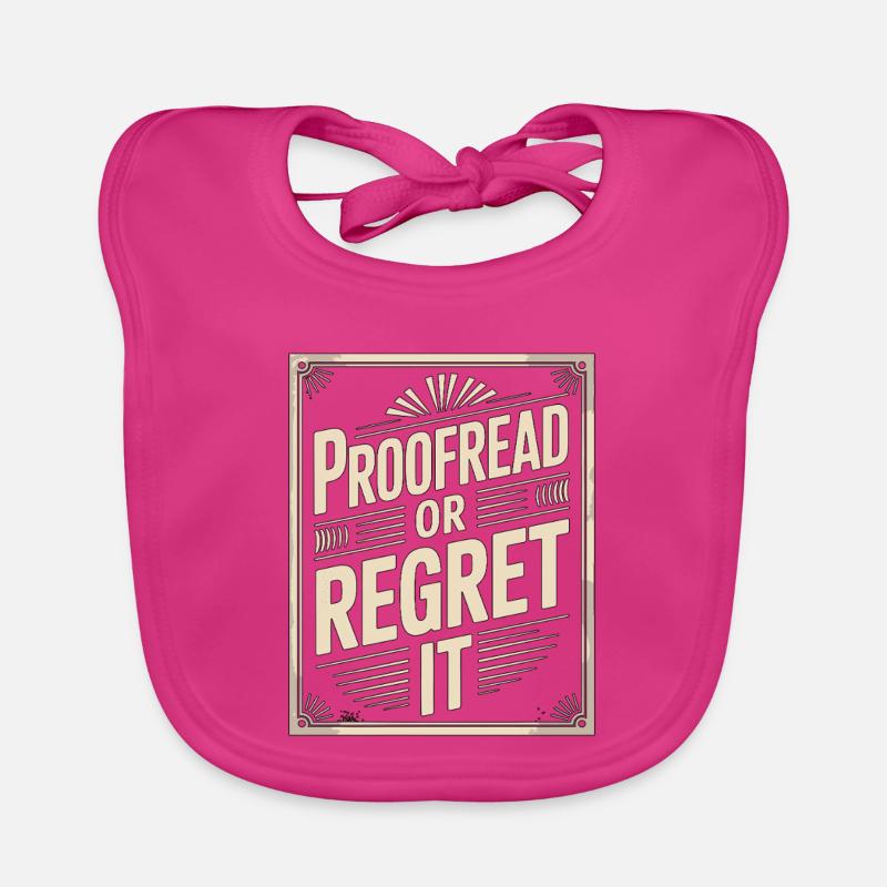 Print Designer Proofread Or Creative Designer Baby Bio-Lätzchen