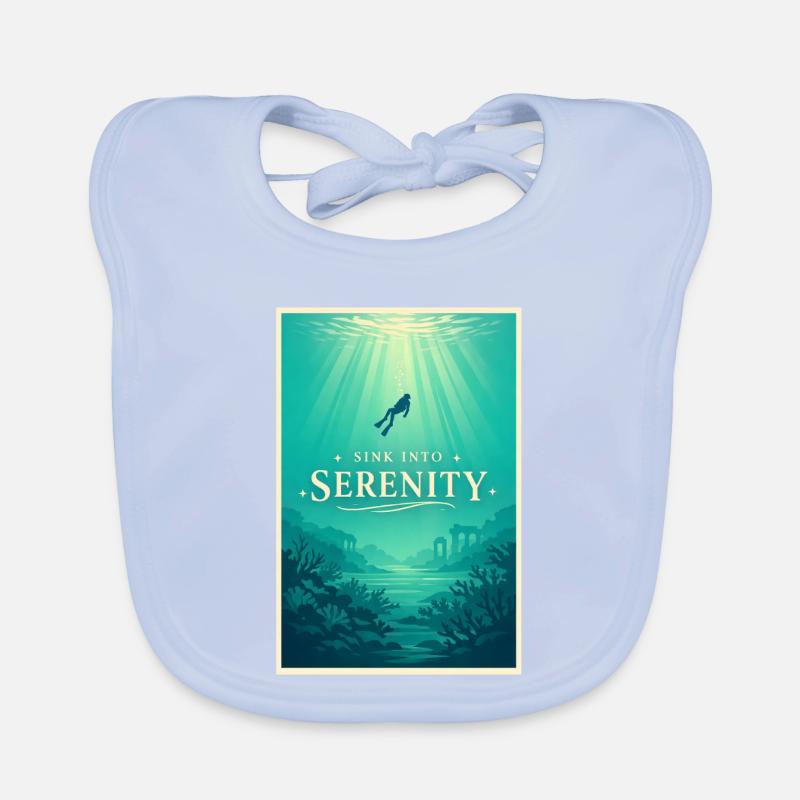 Immerse yourself in peace | Diving Organic Baby Bibs