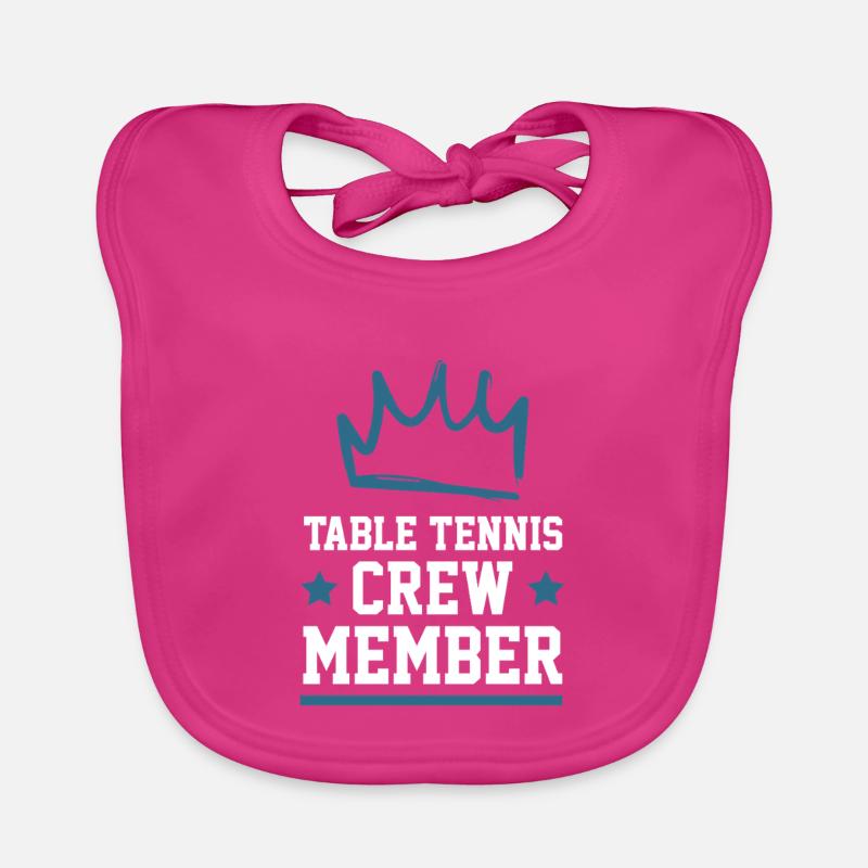 Table Tennis Crew Baby Bio-Lätzchen