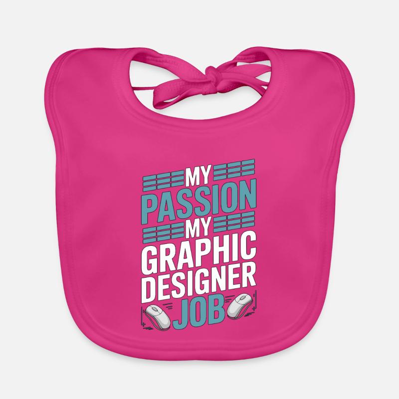 Graphic Designer My Passion My Visual Designer Baby Bio-Lätzchen
