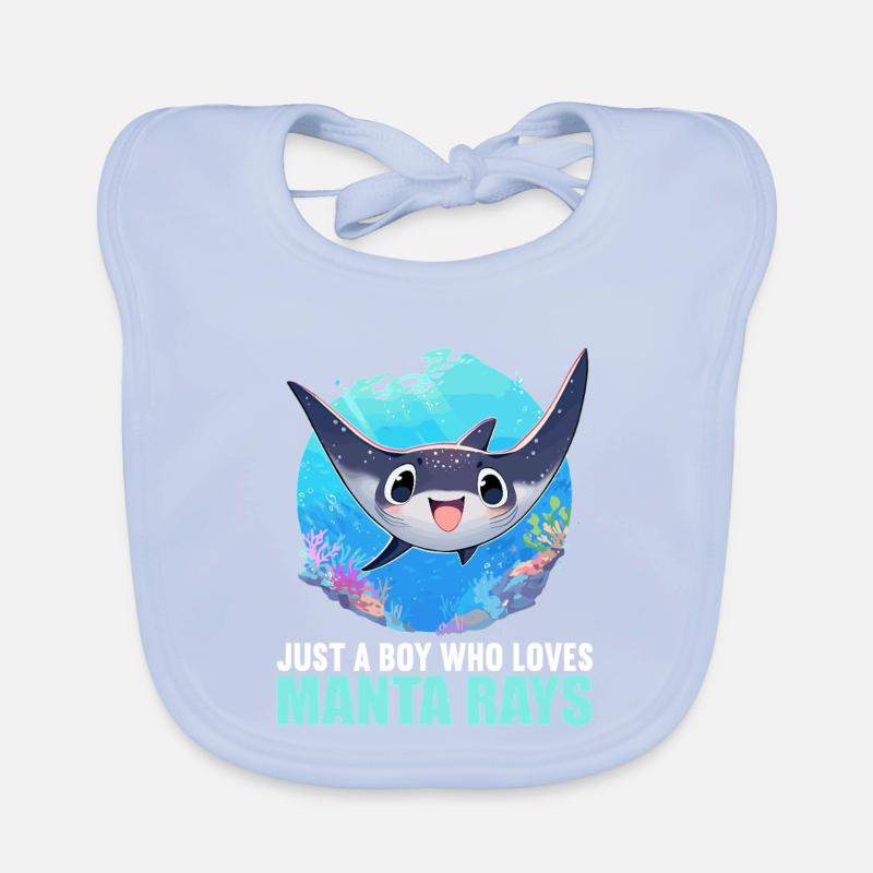 Rays Manta Rays Organic Baby Bibs