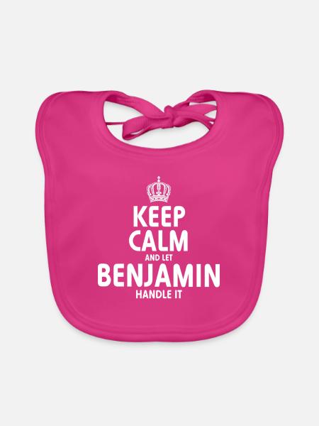 BENJAMIN: Regel das. - Baby Bio-Lätzchen - Fuchsia