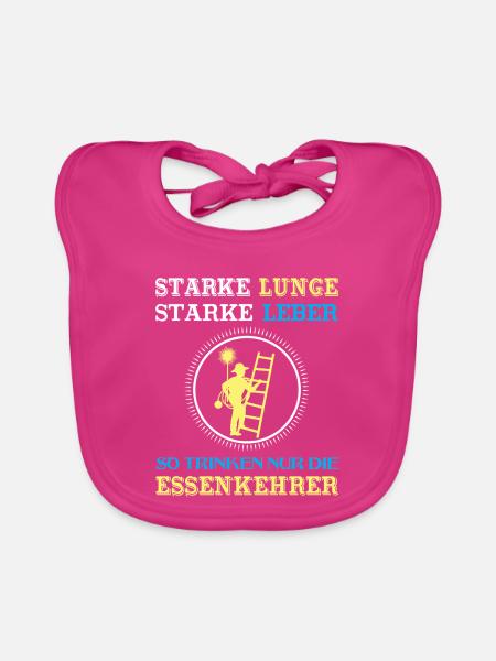 Schornsteinfeger Herren - Baby Bio-Lätzchen - Fuchsia