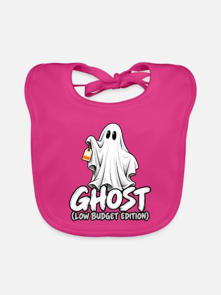 Geist Cartoon Low Budget Edition - Baby Bio-Lätzchen - Fuchsia - Vorne