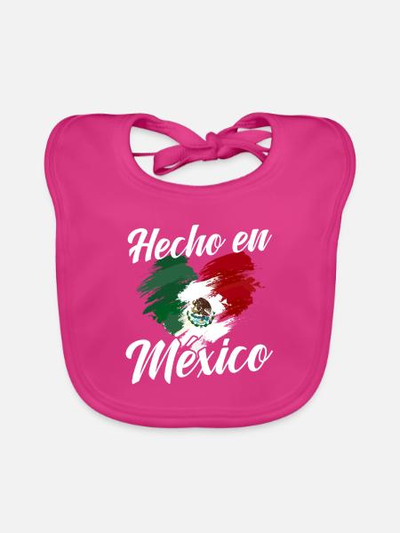 Mexican Mexico - Baby Bio-Lätzchen - Fuchsia