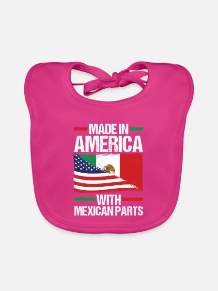 Mexican Mexico - Baby Bio-Lätzchen - Fuchsia