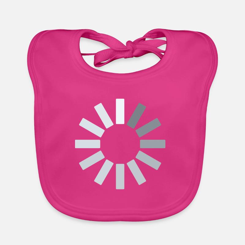 loading - Organic Baby Bibs - fuchsia