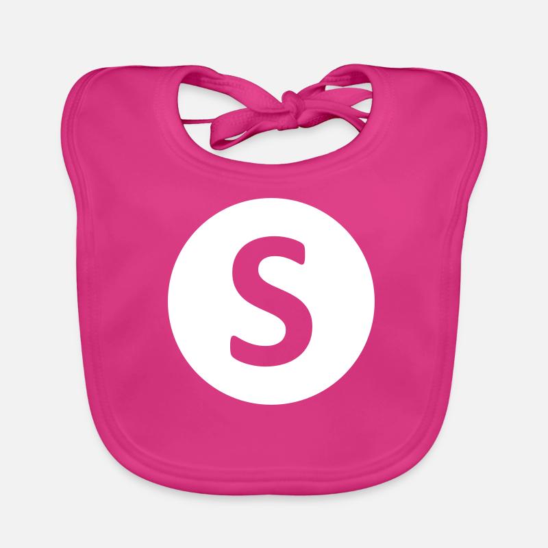 S, gift, gift idea, idea, letter, name Organic Baby Bibs