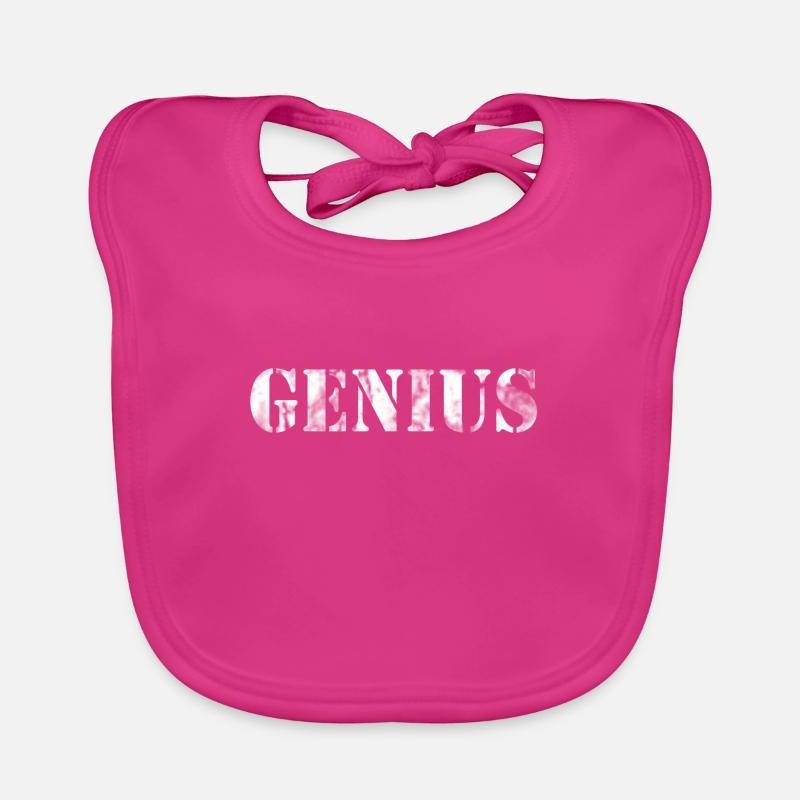 Genius - Bavoir bio Bébé - fuchsia