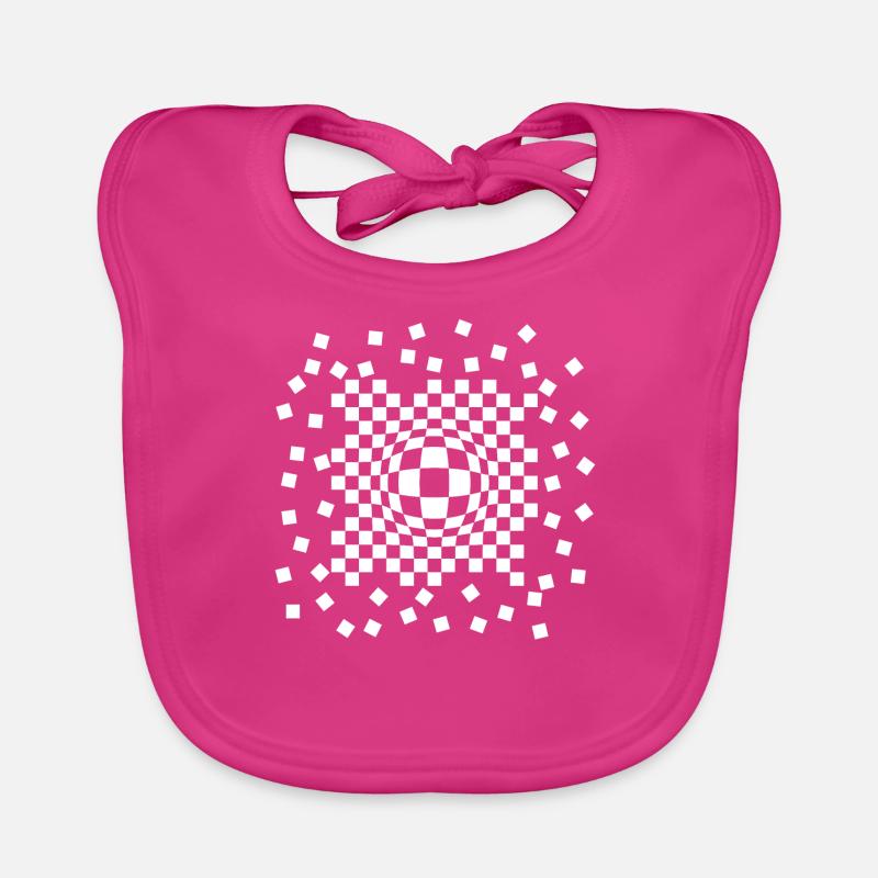 Checkerboard leak Organic Baby Bibs