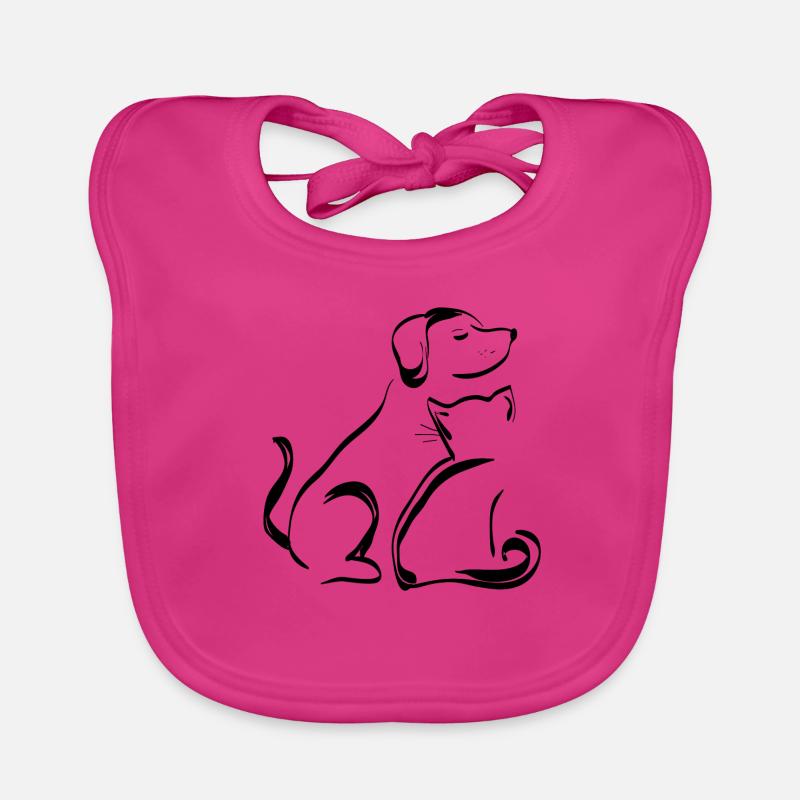 Chien & chat Bavoir bio Bébé