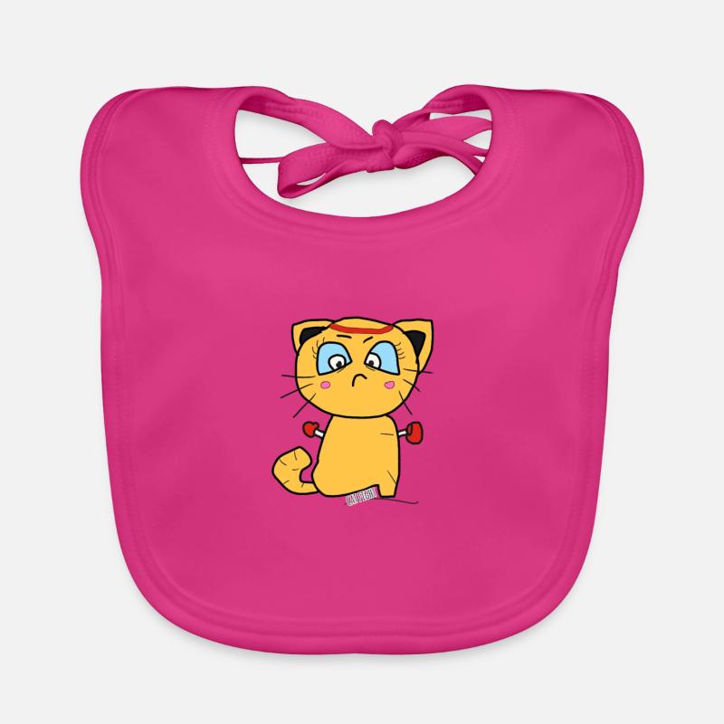 combat cat Organic Baby Bibs