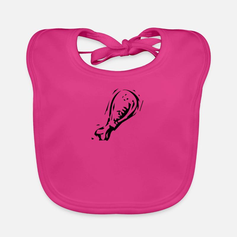 Chicken drumstick leg chicken thigh gift Organic Baby Bibs