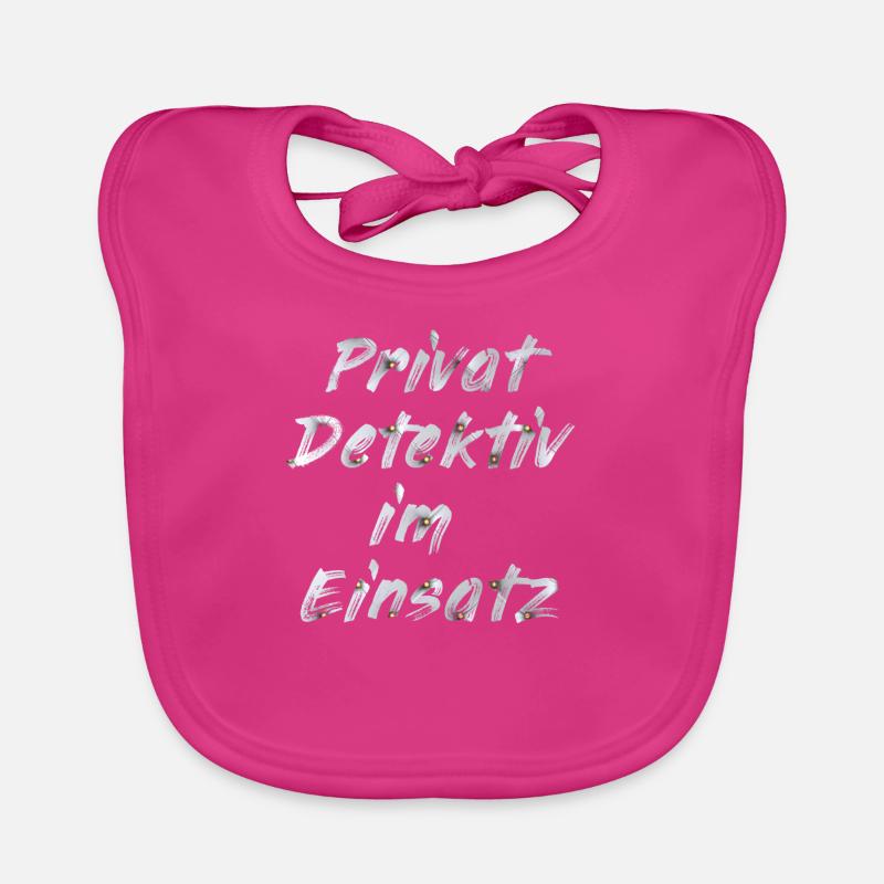 Private detective in action Organic Baby Bibs
