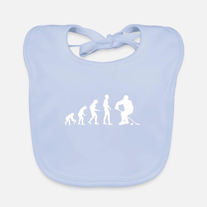 Evolution Eishockey, Icehockey weiß Baby Bio-Lätzchen
