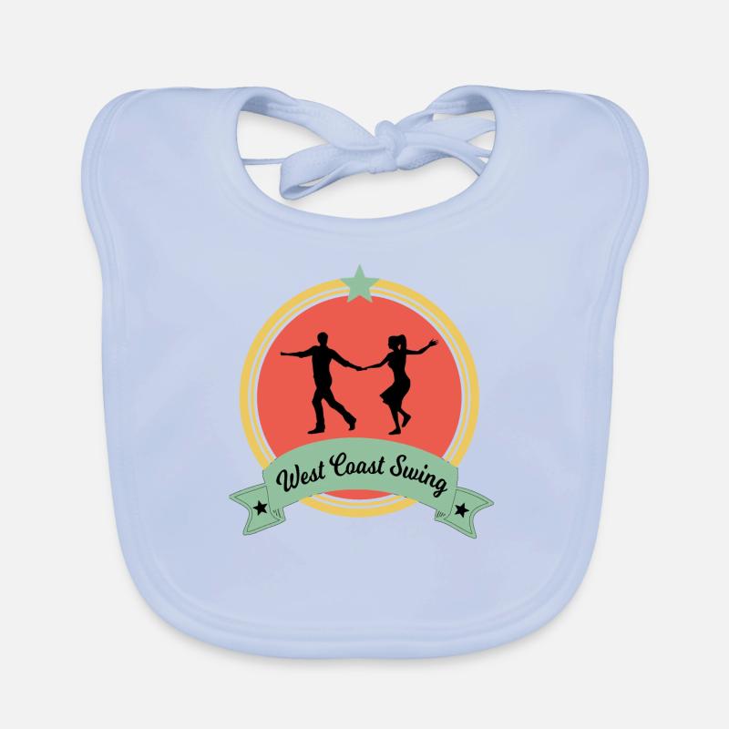 West Coast swing WCS westie dancing gift dance Organic Baby Bibs