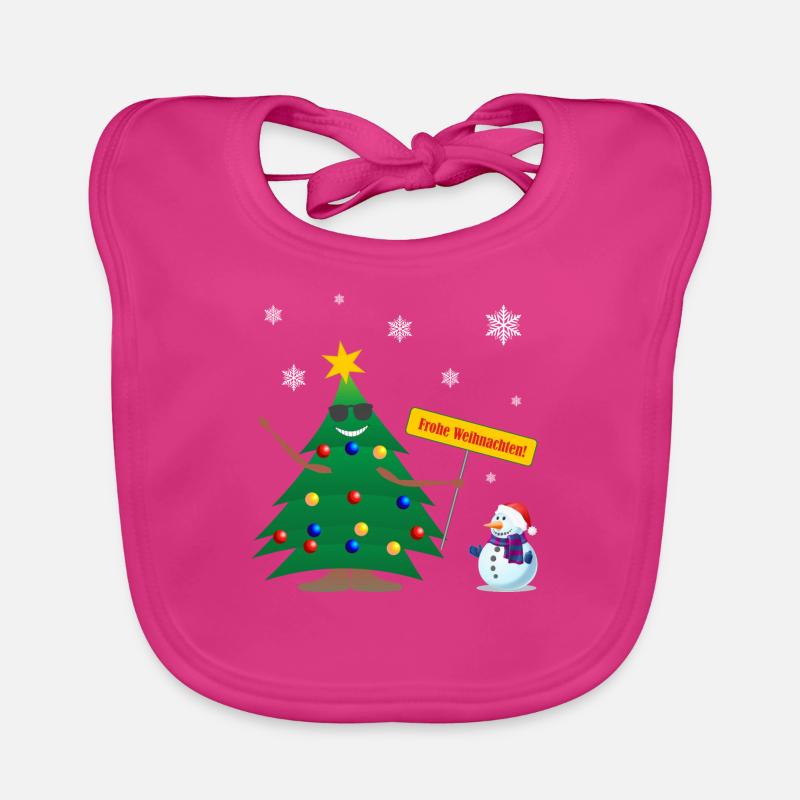 Frohe Weihnachten Baby Bio-Lätzchen