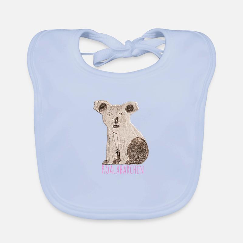 Koalabärchen comic style Organic Baby Bibs