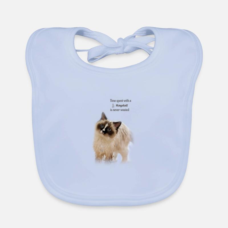 Time spent with a Ragdoll - gift idea Organic Baby Bibs